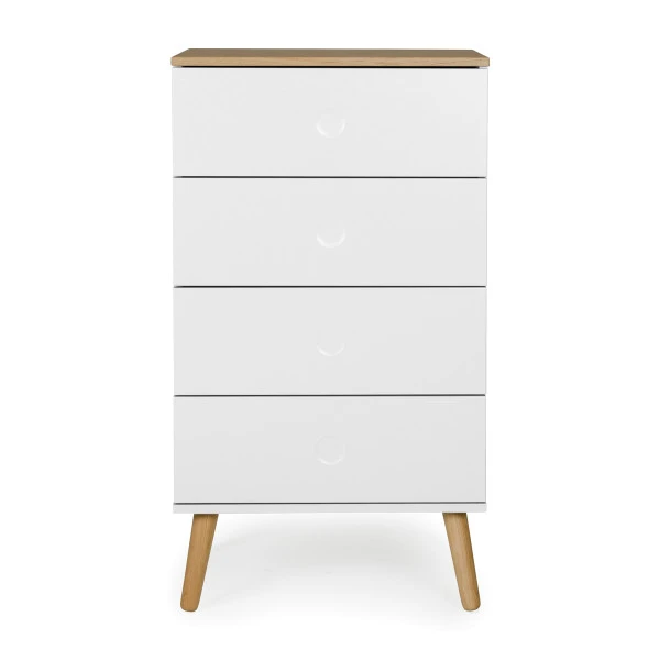 Hoge Eiken Ladekast 3 Hoge Eiken Ladekast