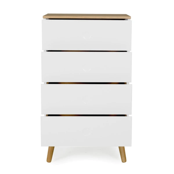 Hoge Eiken Ladekast 5 Hoge Eiken Ladekast - Afbeelding 3