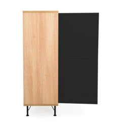 Eiken Wandkast Mat Zwart -BEPUREHOME Winkel tenzo flow eiken wandkast 06