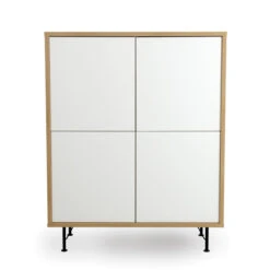 Eiken Wandkast Mat Zwart -BEPUREHOME Winkel tenzo flow eiken wandkast 08