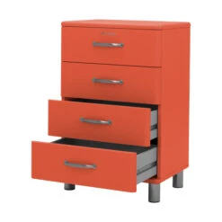 Halfhoge Ladekast -BEPUREHOME Winkel tenzo malibu halfhoge ladekast rood 03 2