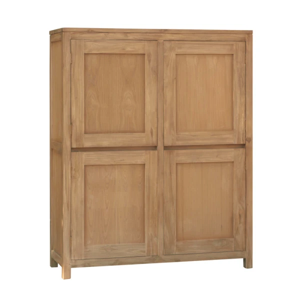 Wandkast Teakhout Met 4 Deuren - Afbeelding 2
