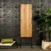 Smalle Wandkast Van Teakhout -BEPUREHOME Winkel tower living felino smalle wandkast van teakhout 01
