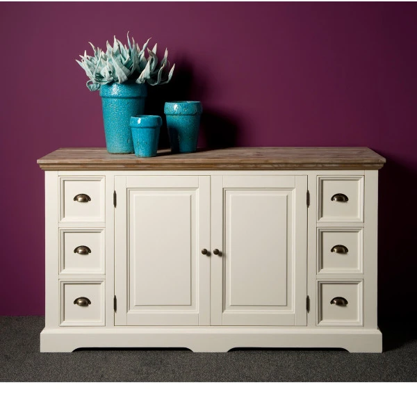 Landelijk Dressoir Wit 160 Cm 3 Landelijk Dressoir Wit 160 Cm