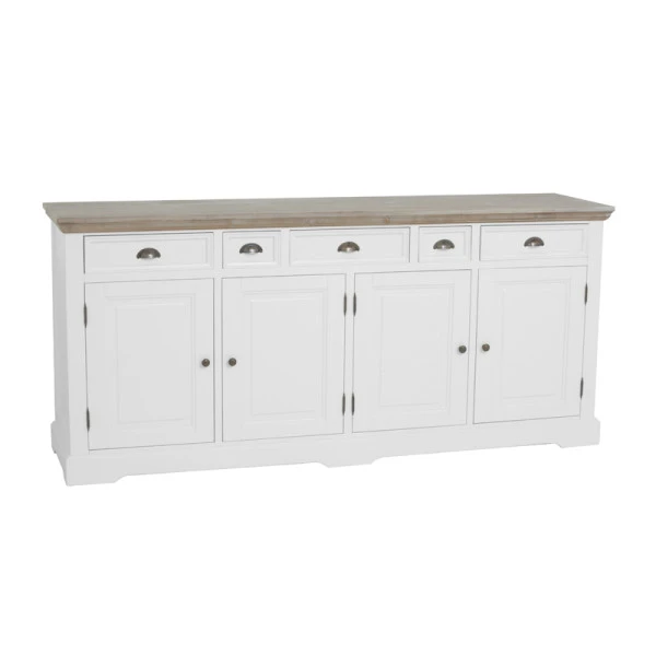 Landelijk Dressoir Wit 200 Cm 4 Landelijk Dressoir Wit 200 Cm - Afbeelding 2