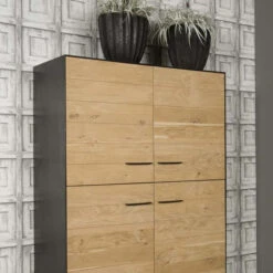 Wandkast Eiken Met Metaal 8 Wandkast Eiken Met Metaal -BEPUREHOME Winkel tower living lido wandkast eiken met metaal 03