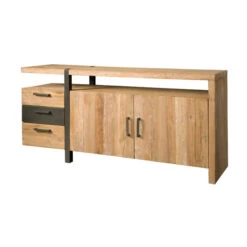 Teakhouten Dressoir -BEPUREHOME Winkel tower living lucca teakhouten dressoir 02