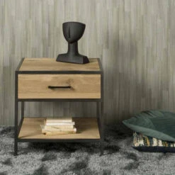 Tafeltje Gerookt Eiken 5 Tafeltje Gerookt Eiken -BEPUREHOME Winkel tower living luna bijzettafel gerookt eiken vierkant 02