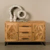 Dressoir Gerecycled Teakhout -BEPUREHOME Winkel tower living mascio dressoir van gerecycled teakhout met white wash 01 1