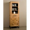 Smalle Buffetkast Teak -BEPUREHOME Winkel tower living mascio vitrine kast van gerecycled teakhout 2d 01