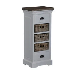 Ladekast Met Manden 90cm -BEPUREHOME Winkel tower living napoli ladekast met manden 90cm 02