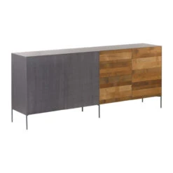 Dressoir Teakhout En Metaal -BEPUREHOME Winkel tower living pandora dressoir van teakhout en metaal 01