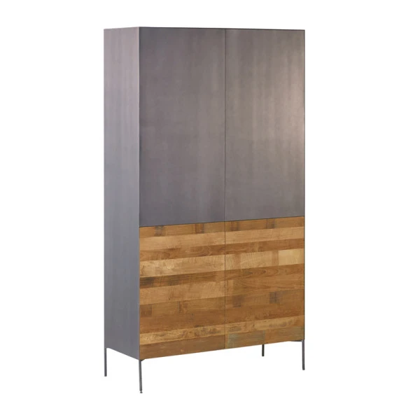 Design Kast Teak En Metaal 6 Design Kast Teak En Metaal - Afbeelding 4