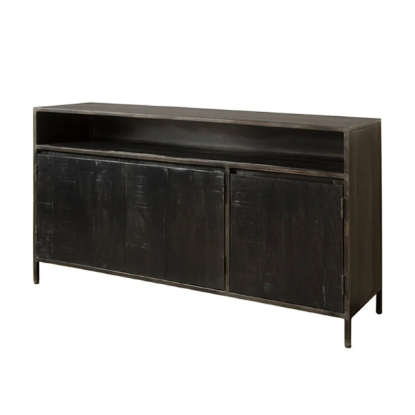 Industrieel Dressoir Zwart 4 Industrieel Dressoir Zwart - Afbeelding 2