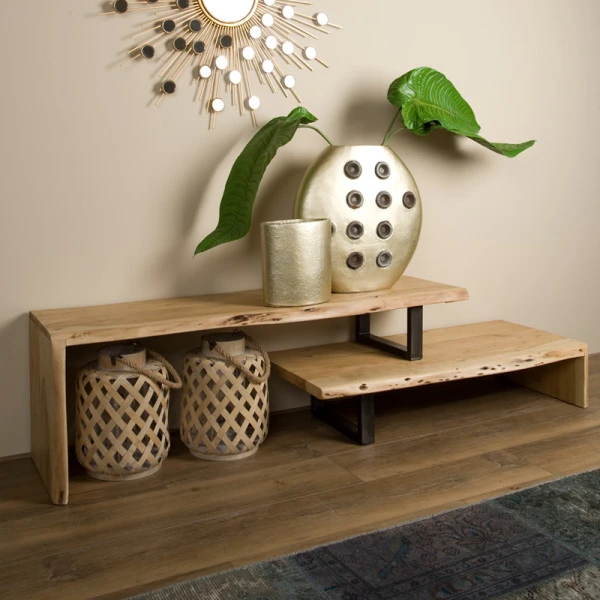 Boomstam Tv-meubel Uitschuifbaar 3 Boomstam Tv-meubel Uitschuifbaar