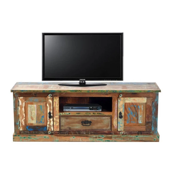 TV-meubel Sloophout Gerecycled 4 TV-meubel Sloophout Gerecycled - Afbeelding 2