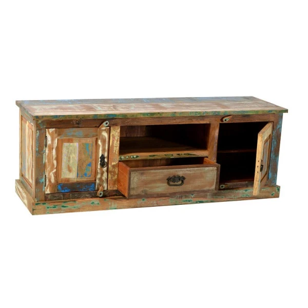 TV-meubel Sloophout Gerecycled 6 TV-meubel Sloophout Gerecycled - Afbeelding 4