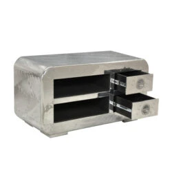 Tv-meubel Zilver Aluminium 100 Cm -BEPUREHOME Winkel tv meubel lavis witold 100 03 800x800 1