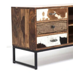 Tv-meubel Sheesham En Koehuid -BEPUREHOME Winkel tv meubel rodeo kare design 03 800x800 1