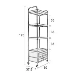 Verrijdbaar Hoog Metalen Rek -BEPUREHOME Winkel verrijdbaar hoog metalen rek ryan lumz home 08