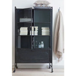 BePureHome Vitrinekast Op Wielen -BEPUREHOME Winkel vitrinekast op wielen bepure steel 07