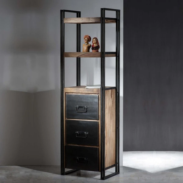 Smalle Kast Sheesham Hout 4 Smalle Kast Sheesham Hout - Afbeelding 2