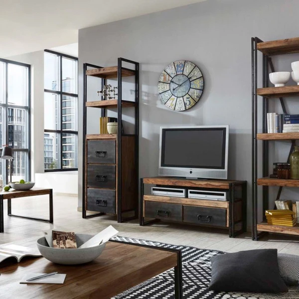 Smalle Kast Sheesham Hout 5 Smalle Kast Sheesham Hout - Afbeelding 3