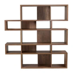 Design Boekenkast Walnoot 160 Cm -BEPUREHOME Winkel wandkast noten tundo amavel 160 101 800x800 1