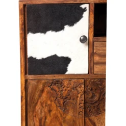 Kast Sheesham Hout Koeienhuid -BEPUREHOME Winkel wandkast rodeo kare design 04 800x800 1