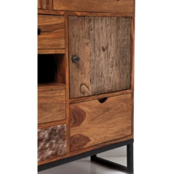 Kast Sheesham Hout Koeienhuid -BEPUREHOME Winkel wandkast rodeo kare design 05 800x800 1