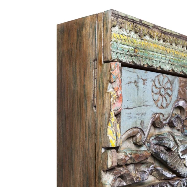 Indiase Kast Houtsnijwerk 6 Indiase Kast Houtsnijwerk - Afbeelding 4