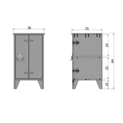 WOOOD Houten Nachtkastje 6 WOOOD Houten Nachtkastje -BEPUREHOME Winkel woood kluis houten nachtkastje 03