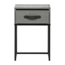 WOOOD Stoer Nachtkastje Van Grijs Hout -BEPUREHOME Winkel woood morris stoer nachtkastje van grijs hout 3