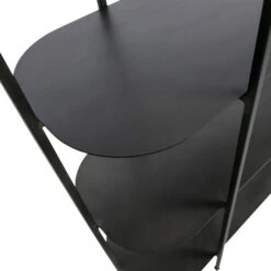 WOOOD Zwart Stellingkastje Ovaal -BEPUREHOME Winkel woood reina zwart stellingkastje ovaal 05