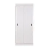 WOOOD Witte Kast Met Schuifdeuren 2 WOOOD Witte Kast Met Schuifdeuren -BEPUREHOME Winkel woood row witte opbergkast in grenen 01