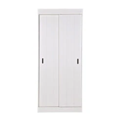 WOOOD Witte Kast Met Schuifdeuren