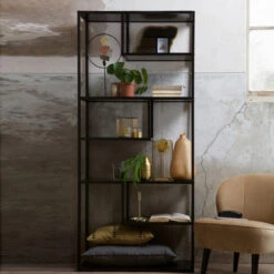 WOOOD Metalen Open Wandkast 85 Cm Breed 9 WOOOD Metalen Open Wandkast 85 Cm Breed -BEPUREHOME Winkel woood teun metalen open wandkast 85 cm breed 04