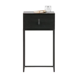 WOOOD Zwart Nachtkastje Metaal Hout 9 WOOOD Zwart Nachtkastje Metaal Hout -BEPUREHOME Winkel woood zola zwart nachtkastje metaal hout 03
