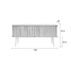 Zuiver Zwart Design Tv-dressoir -BEPUREHOME Winkel zuiver barbier black zwart design dressoir 10