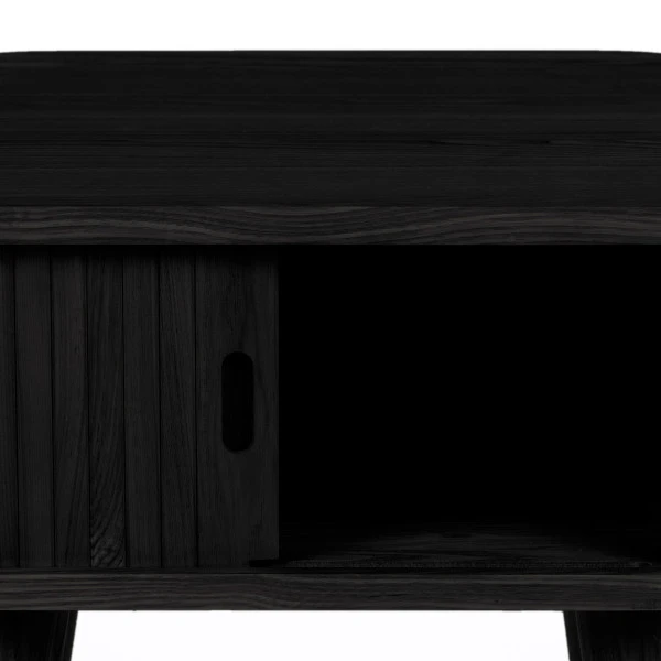 Zuiver Zwart Retro Nachtkastje 5 Zuiver Zwart Retro Nachtkastje - Afbeelding 3