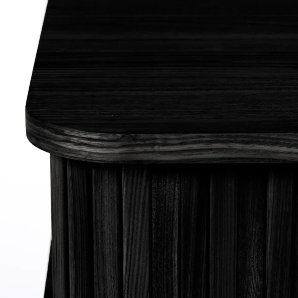 Zuiver Zwart Retro Nachtkastje 6 Zuiver Zwart Retro Nachtkastje - Afbeelding 4