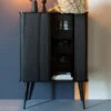 Zuiver Zwarte Design Wandkast -BEPUREHOME Winkel zuiver barbier black zwarte design wandkast 1