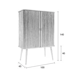 Zuiver Design Wandkast Walnoot 20 Zuiver Design Wandkast Walnoot -BEPUREHOME Winkel zuiver barbier walnut design wandkast walnoot 13