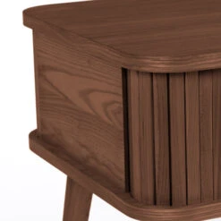 Zuiver Retro Nachtkastje Walnoot -BEPUREHOME Winkel zuiver barbier walnut retro nachtkastje walnoot 06