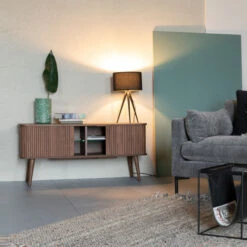 Zuiver Walnoot Tv-dressoir -BEPUREHOME Winkel zuiver barbier walnut walnoot tv dressoir 02