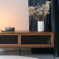 Zuiver Tv-meubel Met Schuifdeuren -BEPUREHOME Winkel zuiver hardy modern tv meubel met schuifdeuren 08