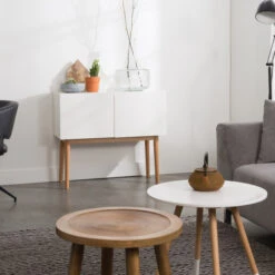 Zuiver Hoogglans Dressoir Eiken 90 Cm -BEPUREHOME Winkel zuiver high on wood dressoir hoogglans wit eiken 90 cm 05