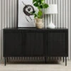 Zwarte Dressoir Met Rotan -BEPUREHOME Winkel zwarte dressoir met rotan bodio pose 07