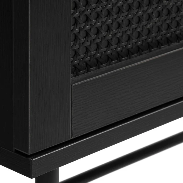 Zwarte Rotan Nachtkastje 8 Zwarte Rotan Nachtkastje - Afbeelding 6