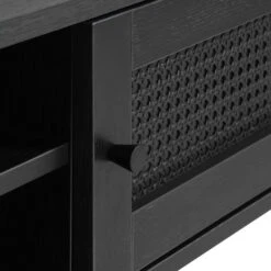 Zwarte Rotan Tv-meubel -BEPUREHOME Winkel zwarte rotan tv meubel bodio pose 06